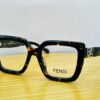 Lunettes de vue Fendi – Modèle écaille de tortue avec logo FF doré