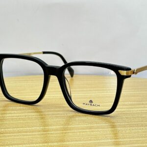 Montures de luxe Maybach noires avec accents dorés