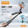 Support téléphone extensible Plokama 360°+180° LIVE-P10 avec pince rotative