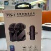 Micro Sans Fil F15-2 - Kit 2 Micros Cravate + Bonnettes Anti-Vent pour Live/Vlog